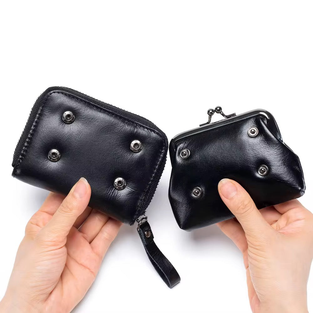 Tarjetero con monedero desmontable