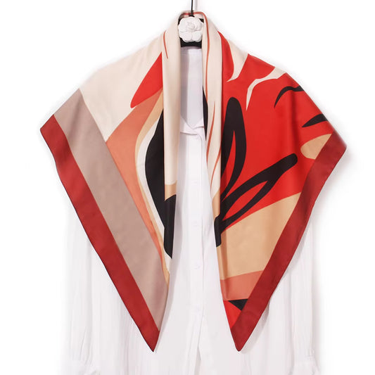 Pañuelo tonos tierra 90x90