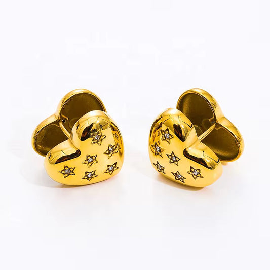 Caravana Corazón con strass