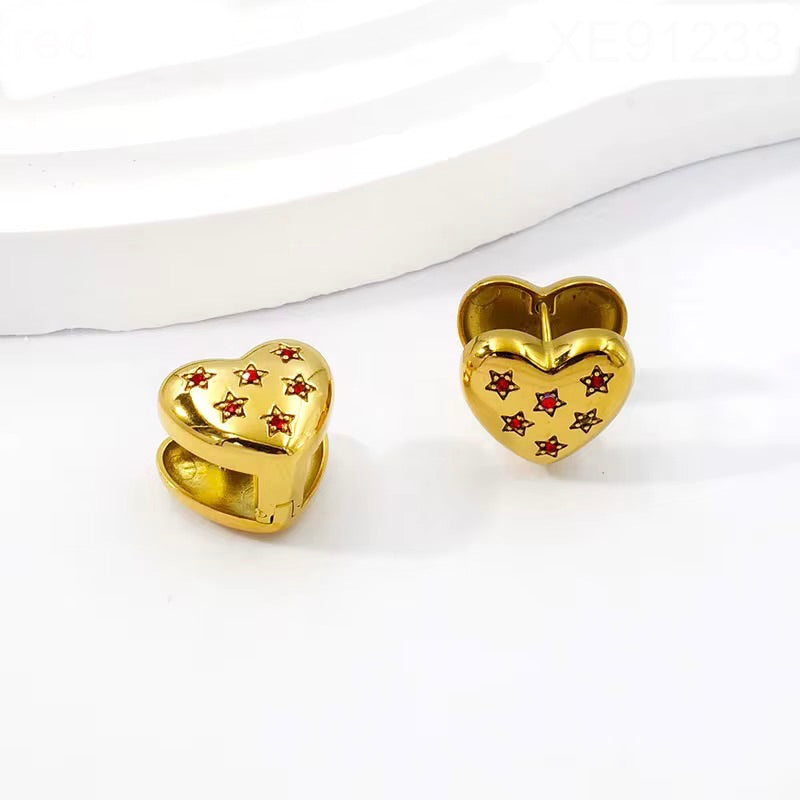 Caravana Corazón con strass