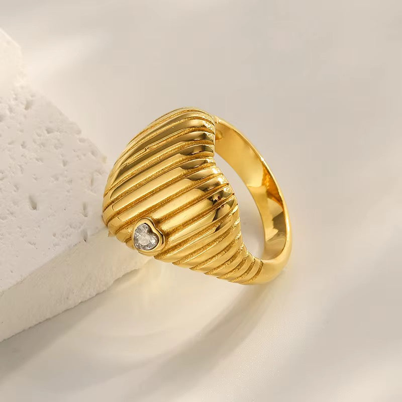Anillo corazon