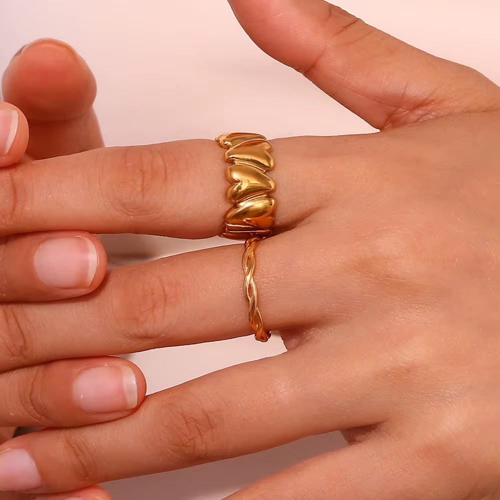 Anillo corazones