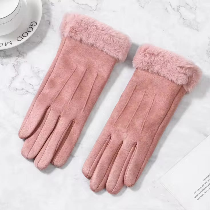 Guantes con piel